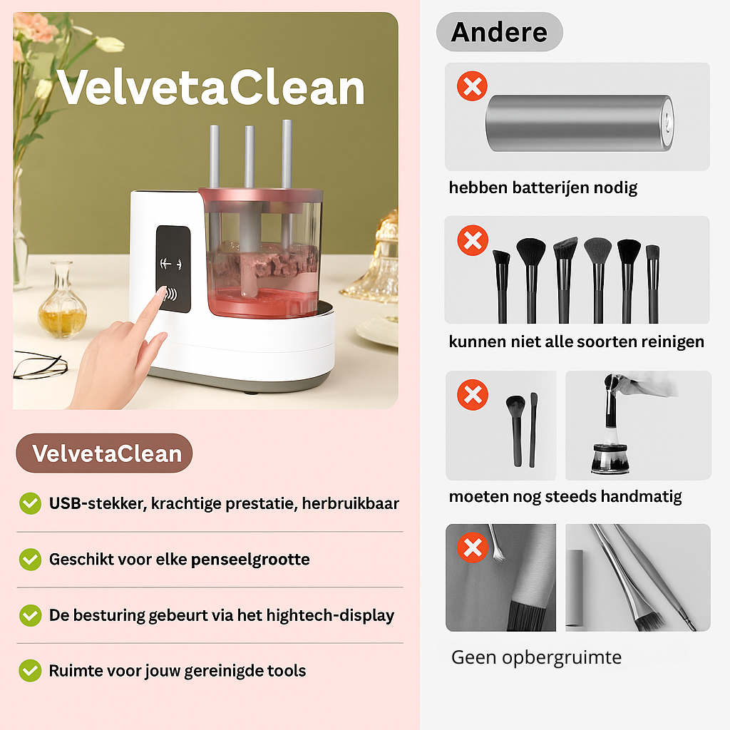 VelvetaClean - Brush Pro