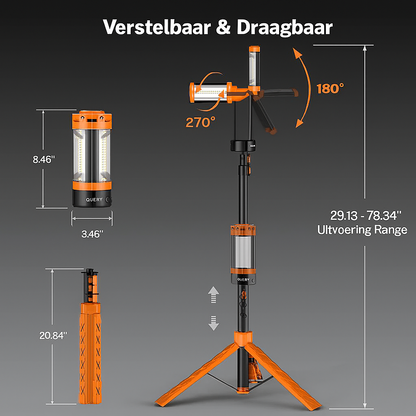 AnyLight - Krachtige, oplaadbare en draagbare 10.000MAH LED lamp